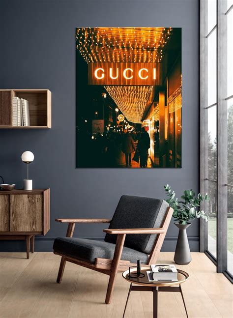 parete gucci|art wall of gucci.